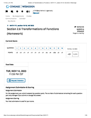 2022-12-13 Precalc PART 1 FINAL EXAM REVIEW - 01.640.111 - Studocu