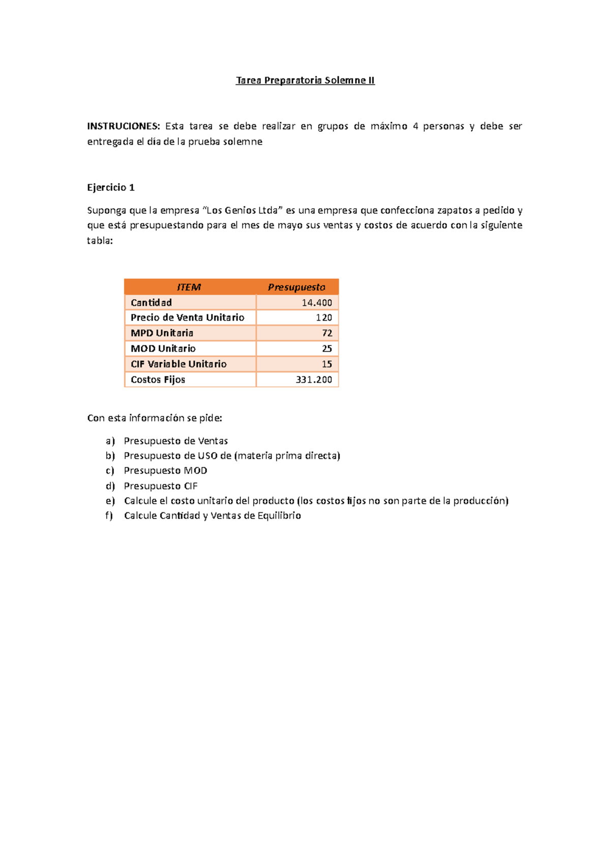 Tarea Preparatoria Solemne II - Tarea Preparatoria Solemne II ...