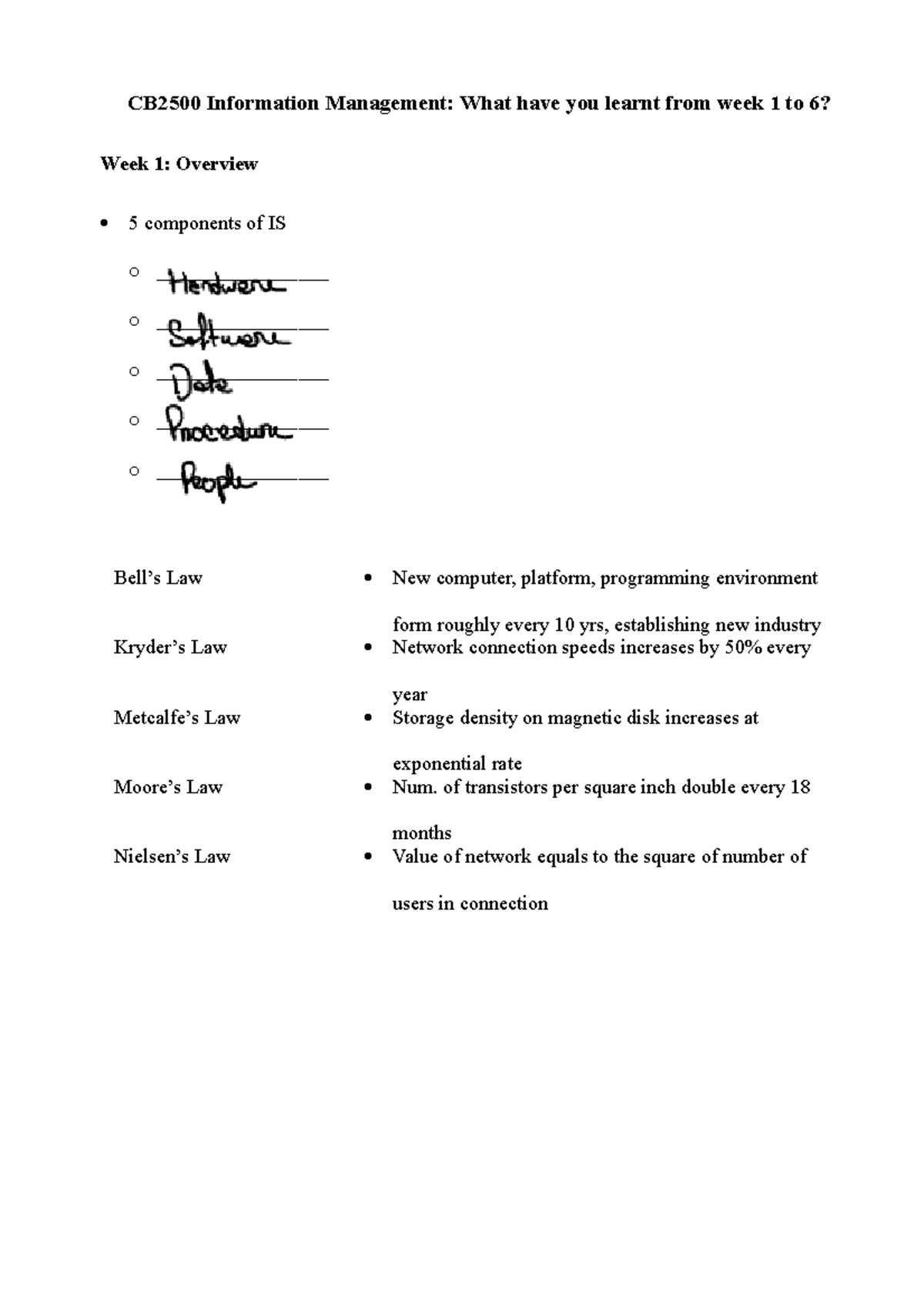 CB2500+Lecture+1-6+Review - CB2500 Information Management: What have ...