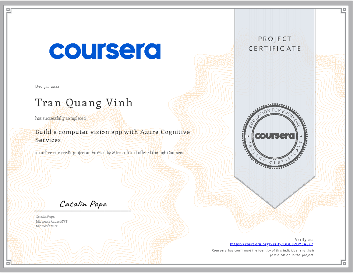 Coursera DDE82DY5A8F7 - P R O J E C T C E R T I F I C A T E E D U C A T ...