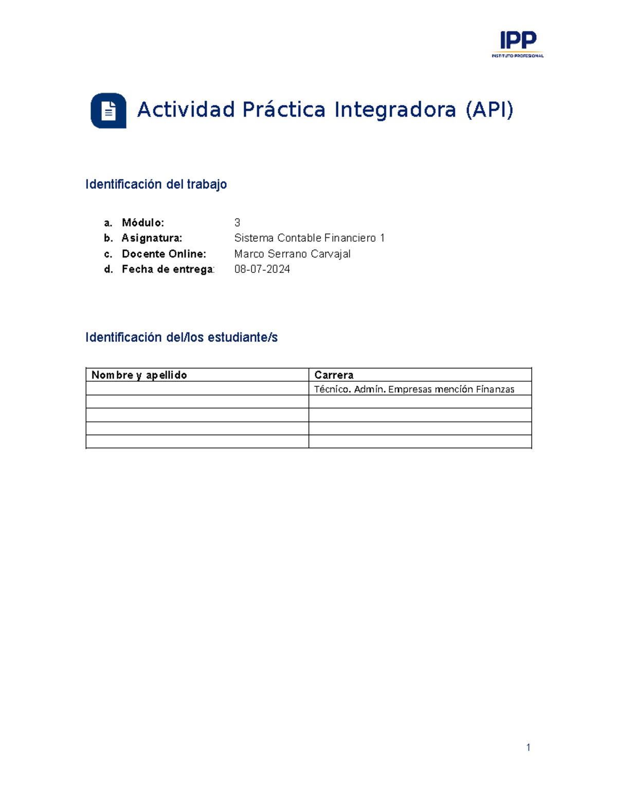 API3 Sistema Contable Financiero - Actividad Práctica Integradora (API ...