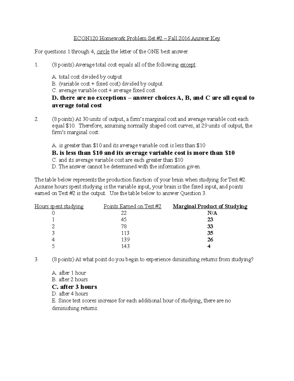 Homework problem set image