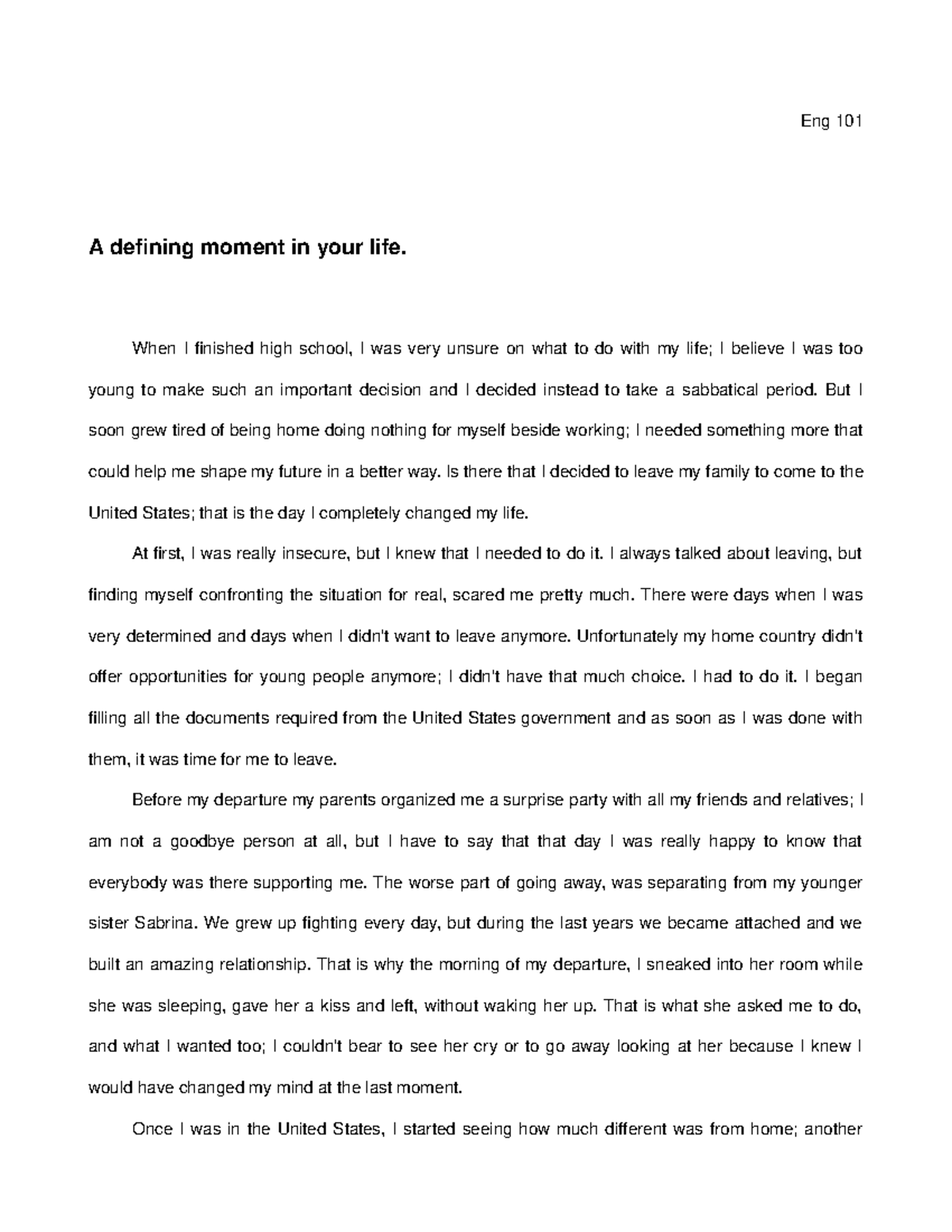 Jaylisa Hoehne: Her Defining Moment - gcauir2
