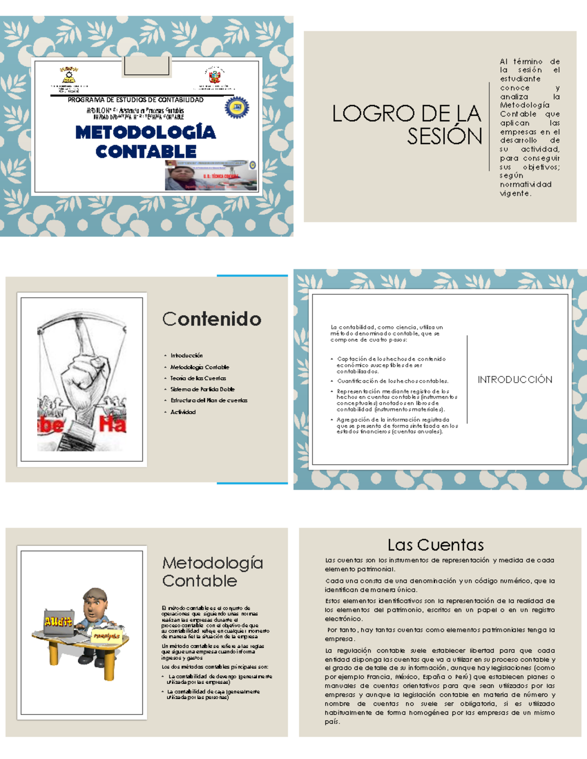 Metodología Contable - Informe - METODOLOGÕA CONTABLE PROGRAMA DE ...