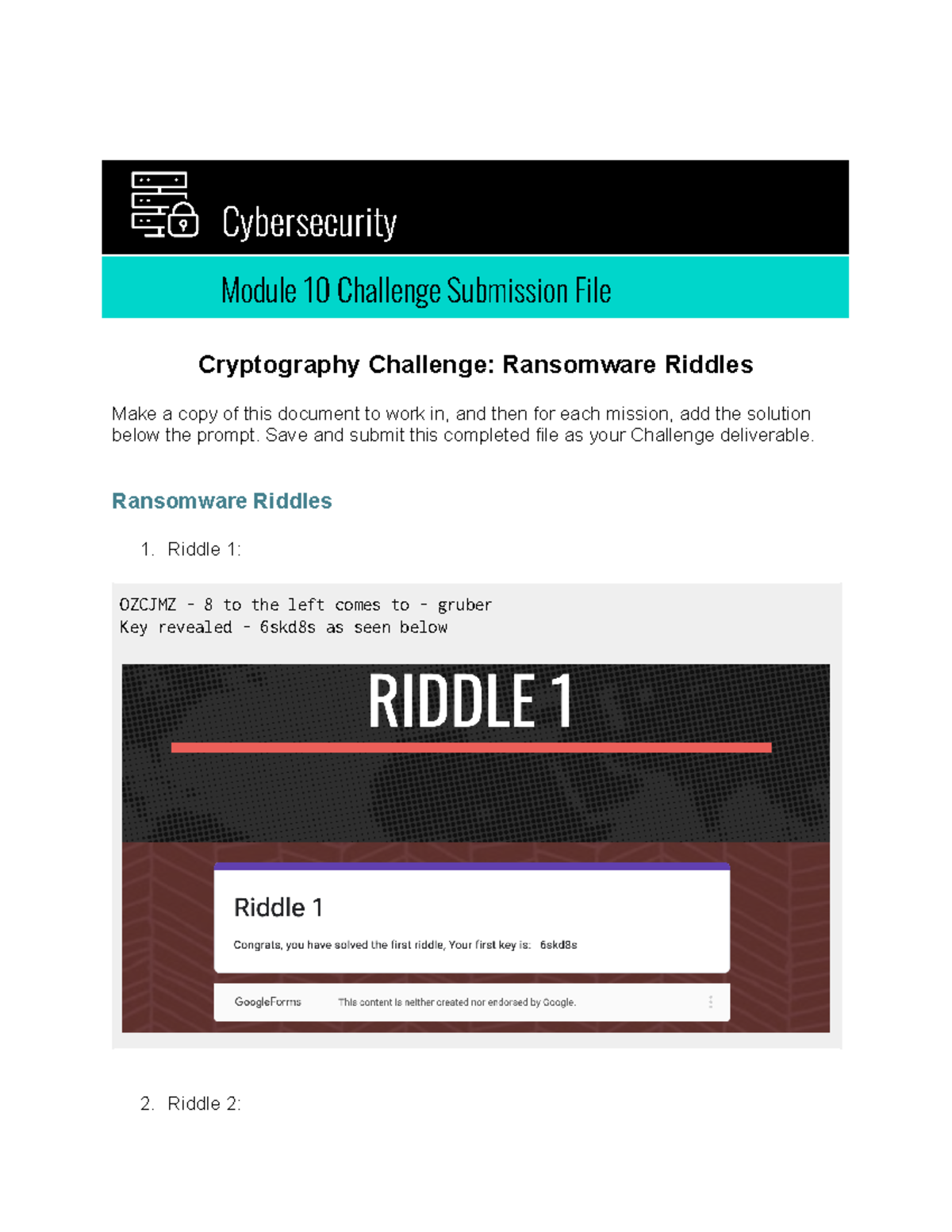 cryptography homework ransomware riddles github