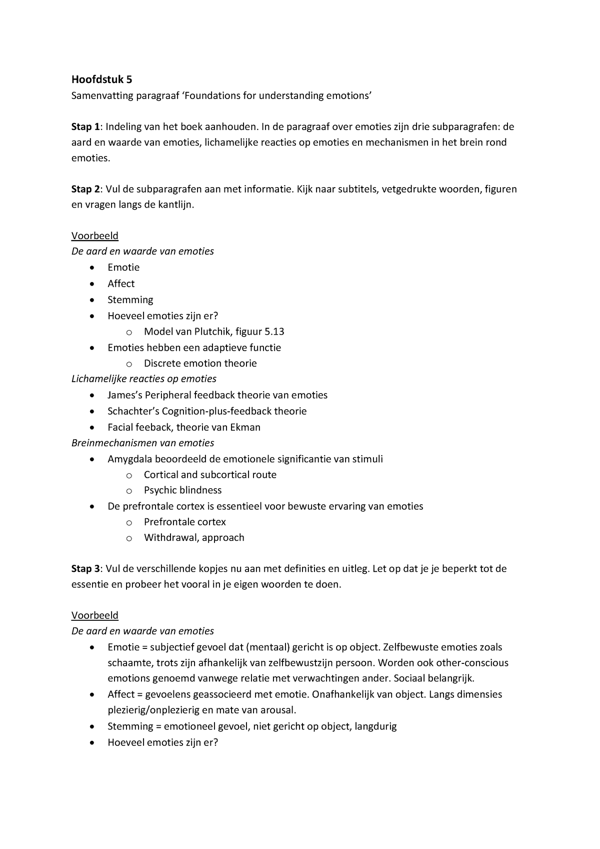 Hoofdstuk 5 Voorbeeld Samenvatting - Hoofdstuk 5 Samenvatting Paragraaf ...