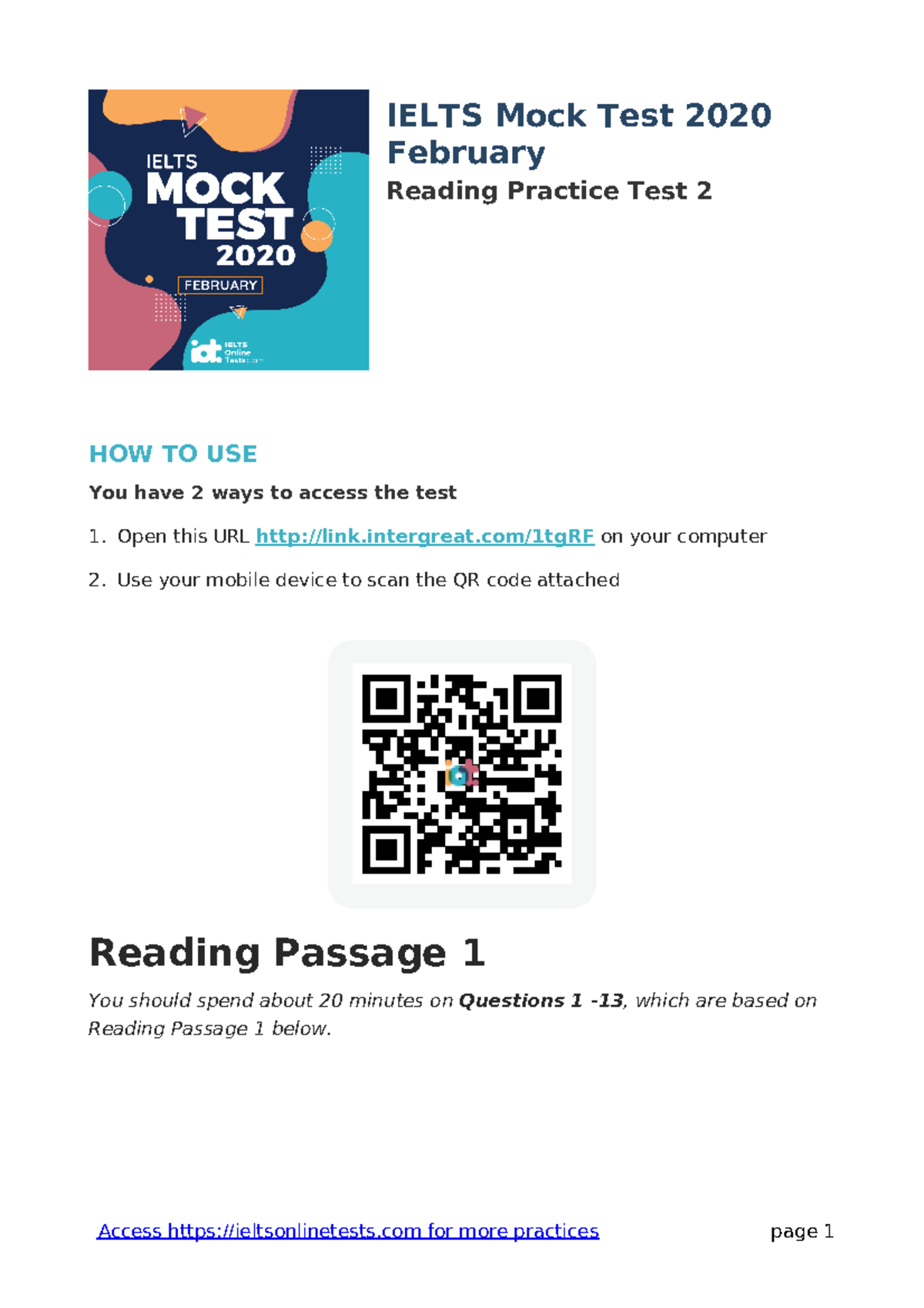 ielts mock test 2024 february reading practice test 4 answers