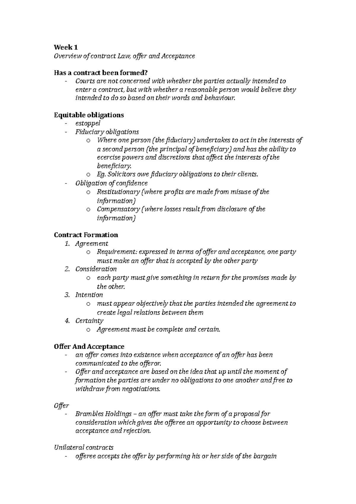 exam-notes-contract-law-a-week-1-overview-of-contract-law-offer-and