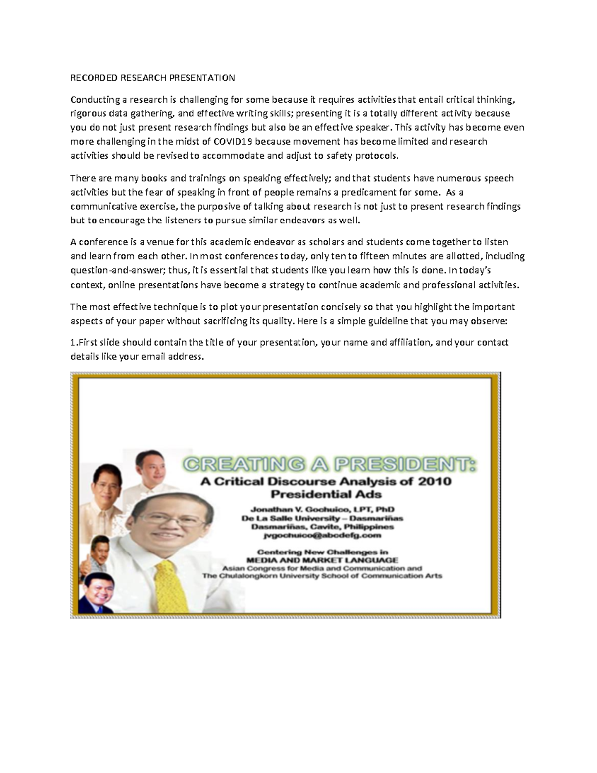 Lesson 5.3 AudioVideo Recorded Research Presentation RECORDED