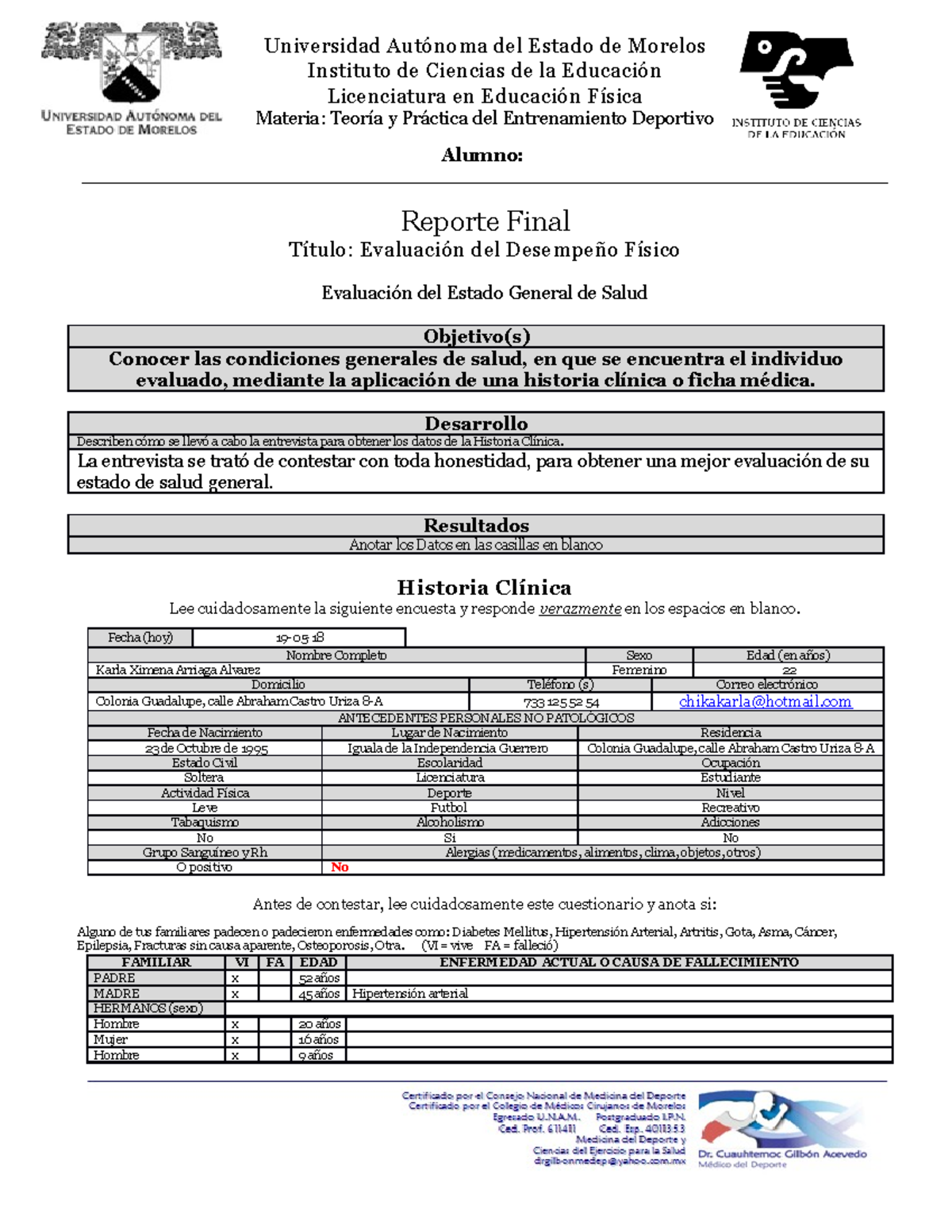 evaluación del estado actual de diabetes