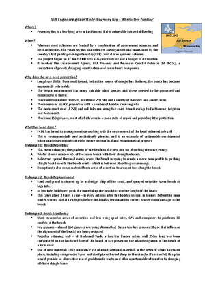 Coasts Revision Notes - COASTS REVISION NOTES A coast is a narrow strip ...