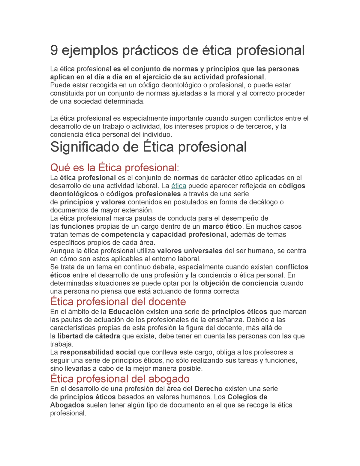 Ejemplos De Etica Profesional 9 Ejemplos Prácticos De ética Profesional La ética Profesional 5491