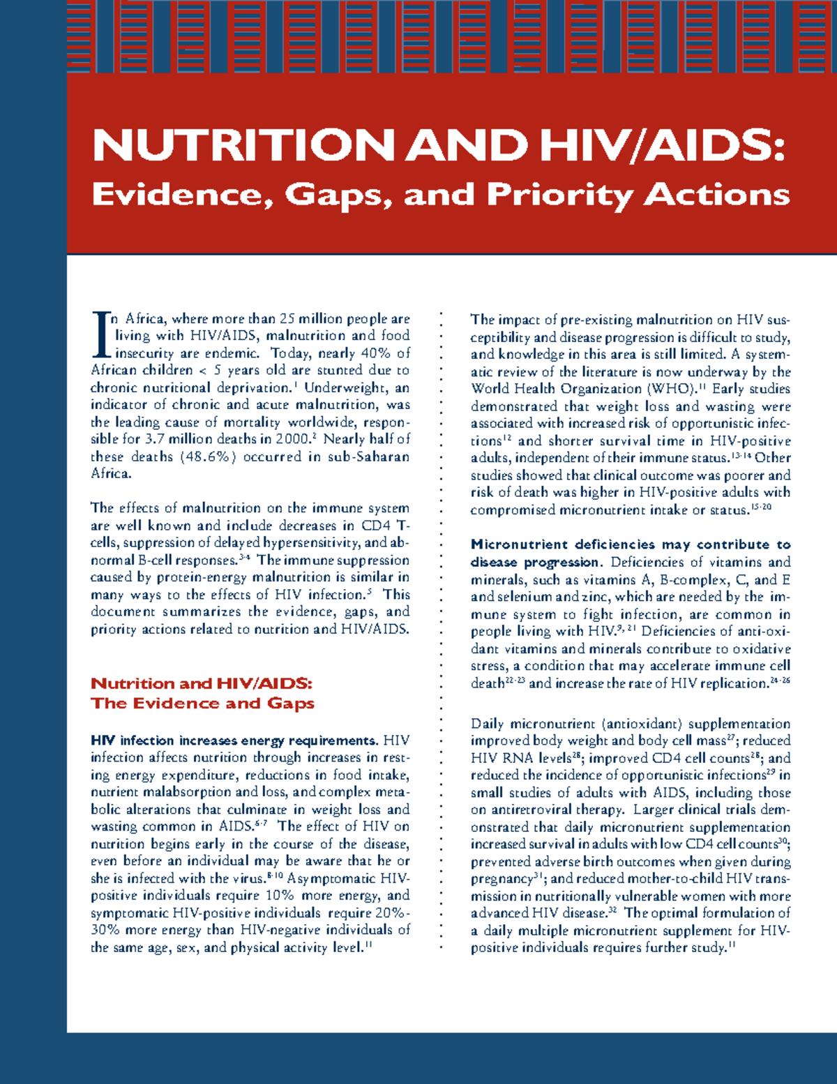 Pnacy 055 Nutrition in hiv infected persons NUTRITION AND HIV/AIDS