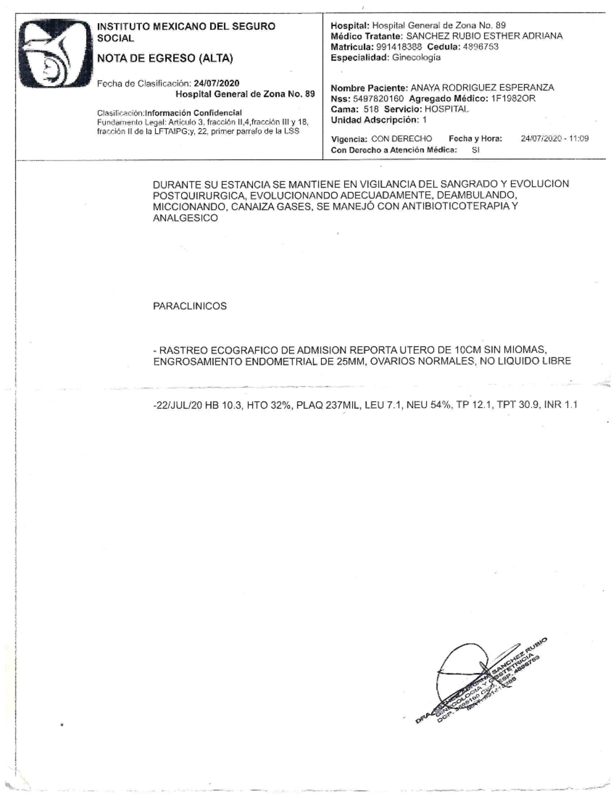 Documento - receta - Neuropsicología - Studocu