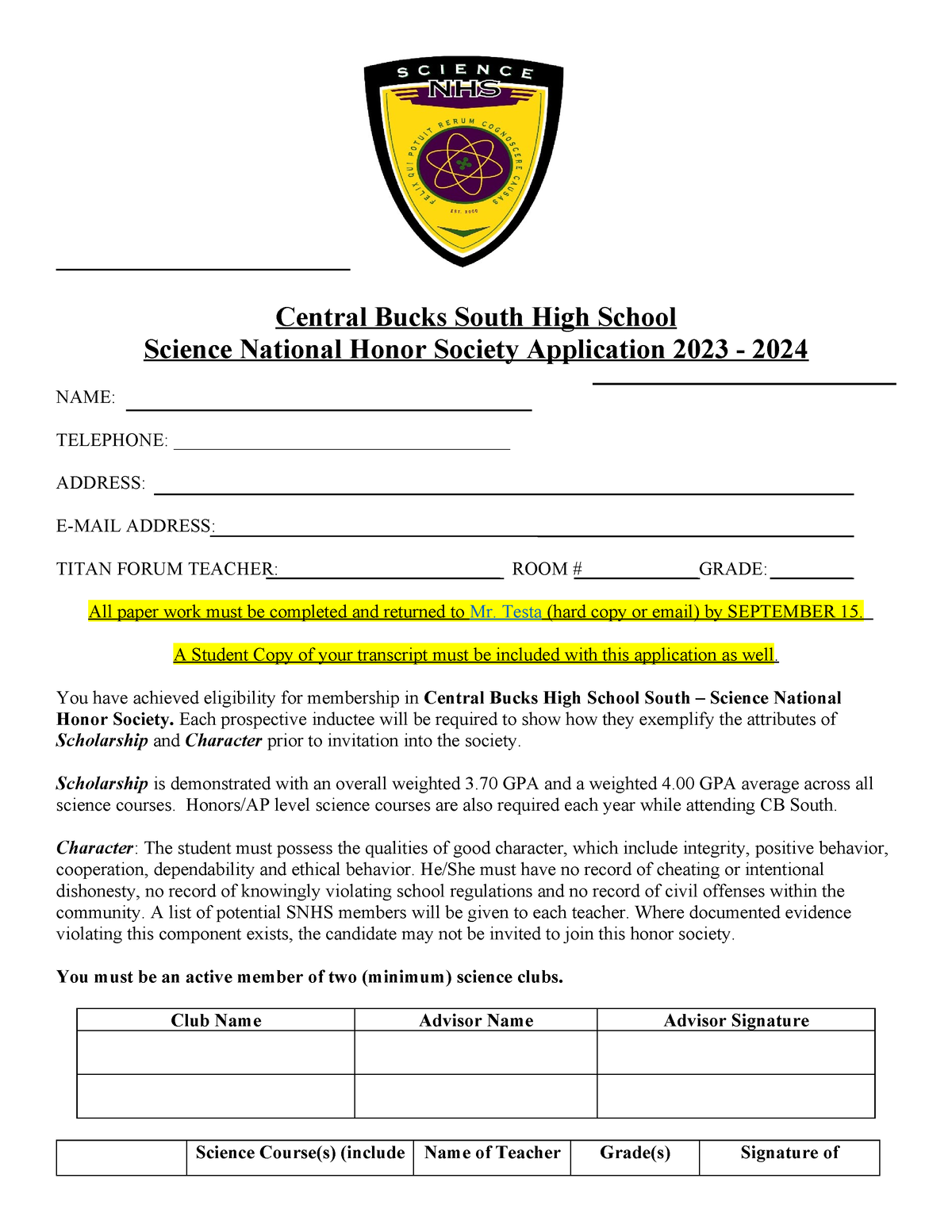 SNHS Application 2023 2024 Central Bucks South High School Science   Thumb 1200 1553 