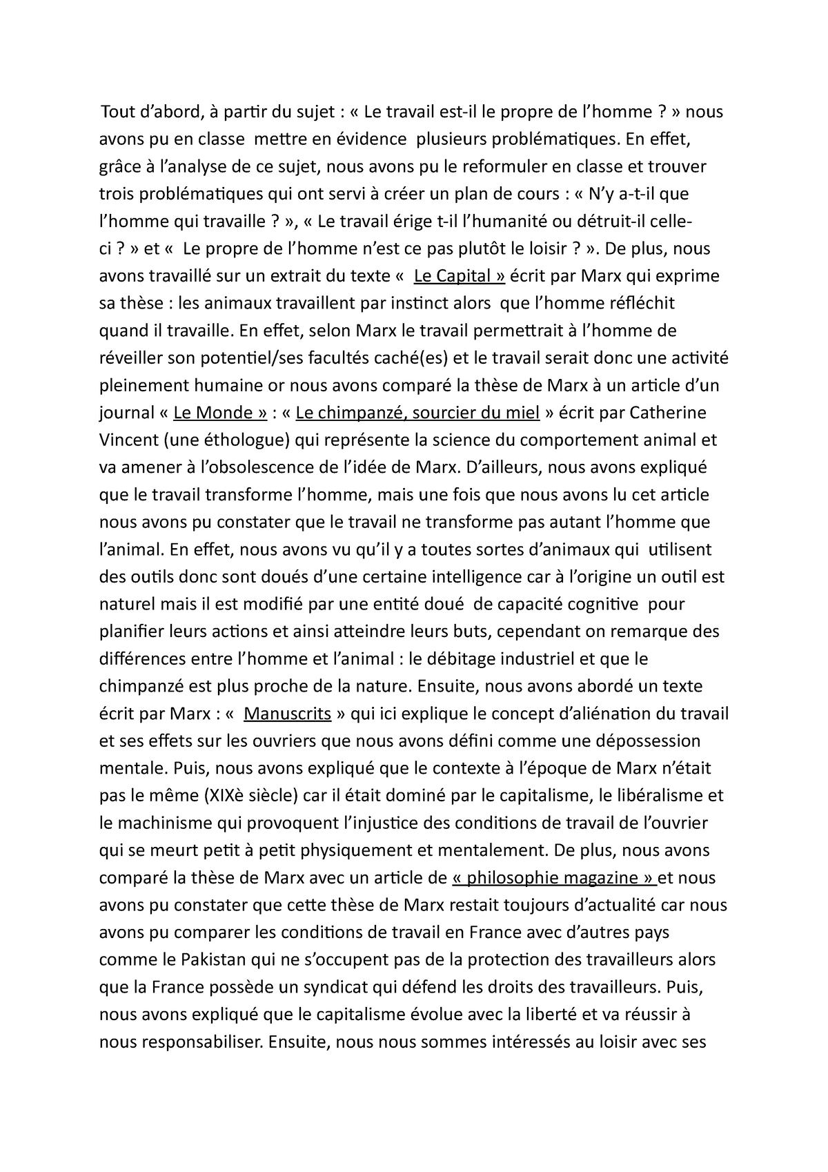 dissertation sujet travail conclusion