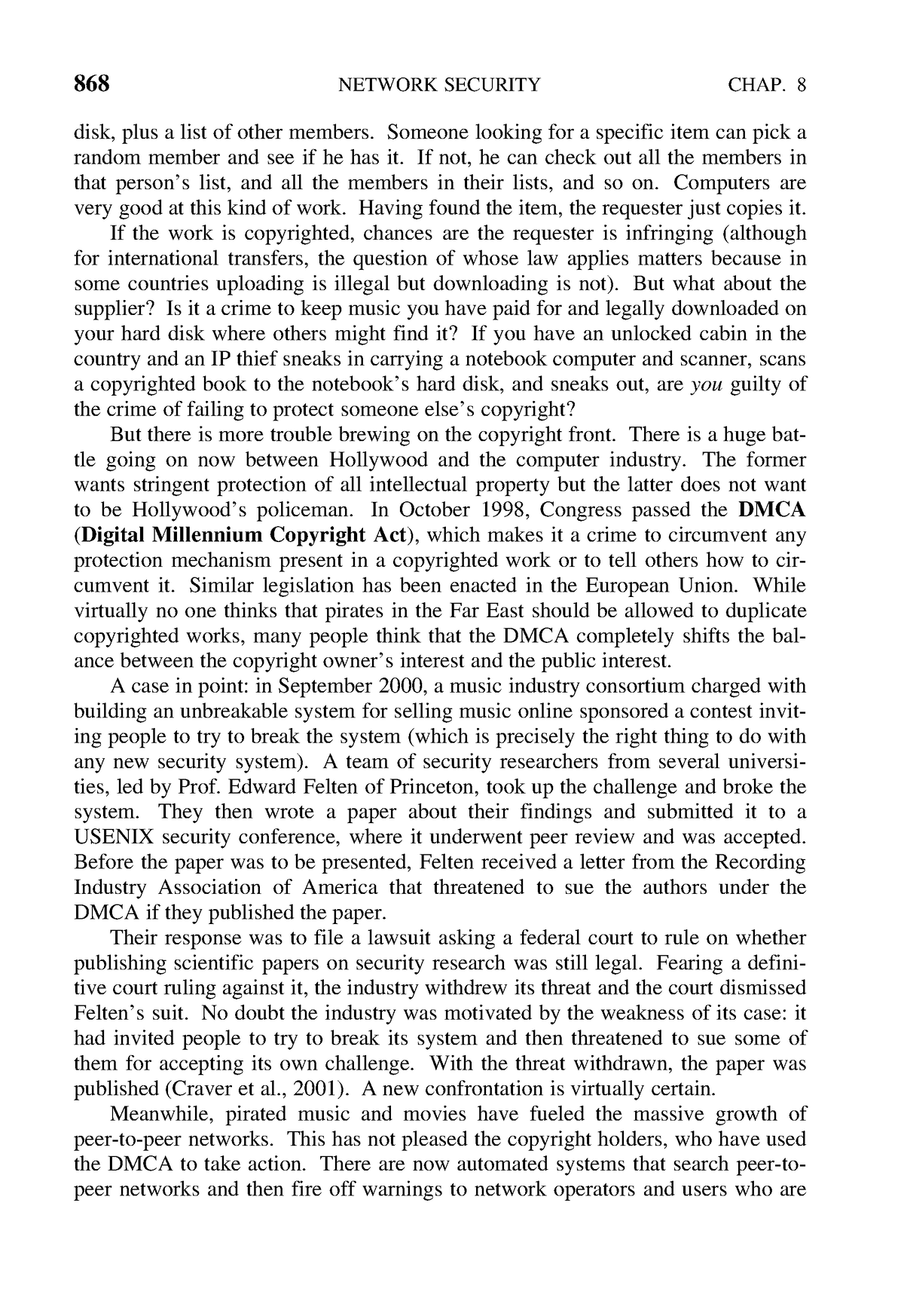 Computer Networks - A Tanenbaum - 5th Edition 0-298 - 868 Network 