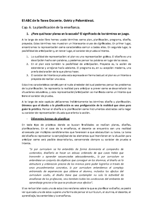 Gvirtz-Palamidessi Resumen - El ABC De La Tarea Docente. Gvirtz Y ...