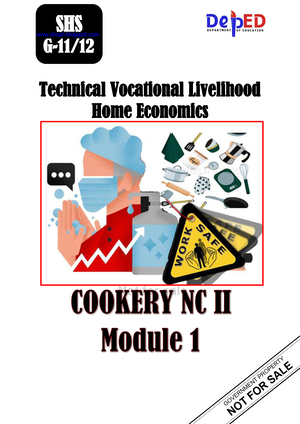 TVL SHS12 Cookery Q1 Module 1 Week 1 PDFni - TVL-SHS COOKERY ...