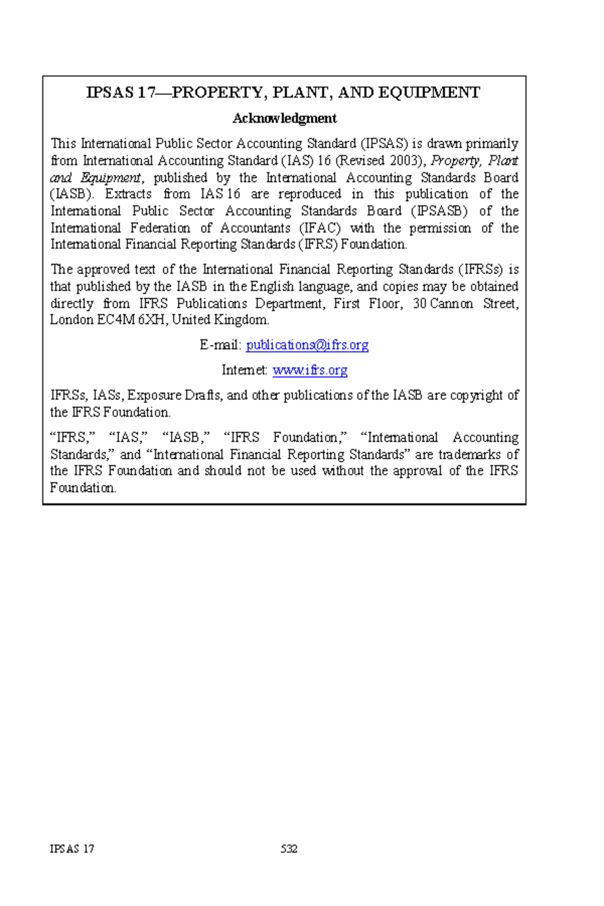 A26 Ipsas 17 - BSA - IPSAS 17óPROPERTY, PLANT, AND EQUIPMENT ...