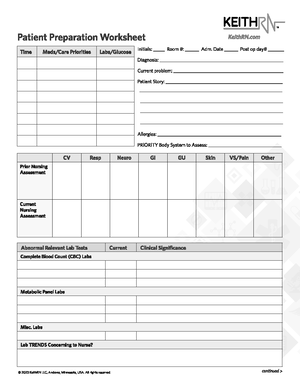 Head-to-toe assessment - Gather all tools to minimize the interruption ...