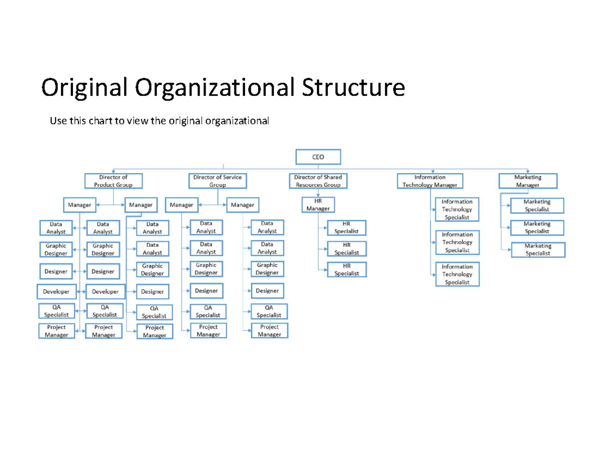 Module Six Assignment - Original and New Organizational Structure ...