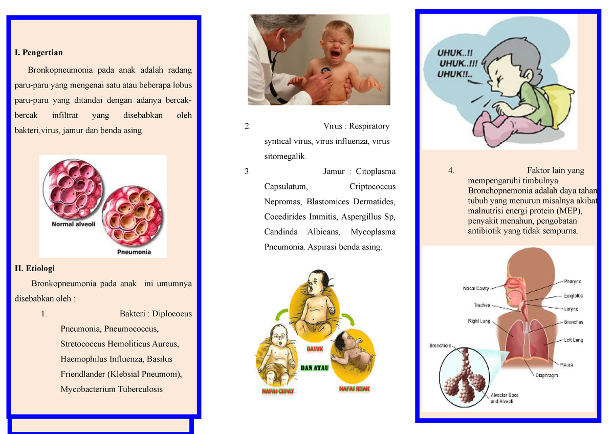 269040966 Leaflet Bronkopneumonia I Pengertian Bronkopneumonia Pada