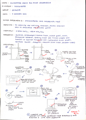 LAB Report Experiment 4 - LAB REPORT EXPERIMENT 4 CHM 420 NAME NUR ...