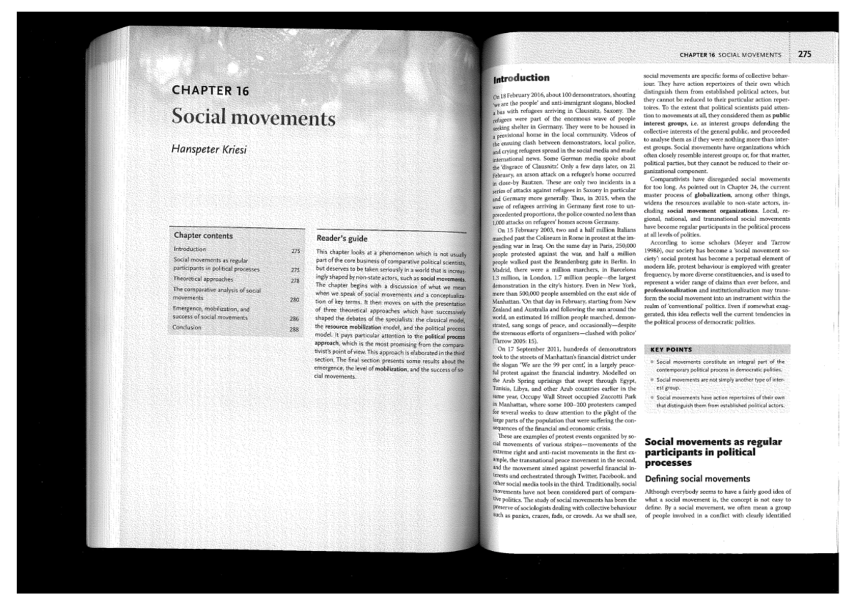 Chapter 16 - Social Movements - Introduction To Political Science - ULB ...