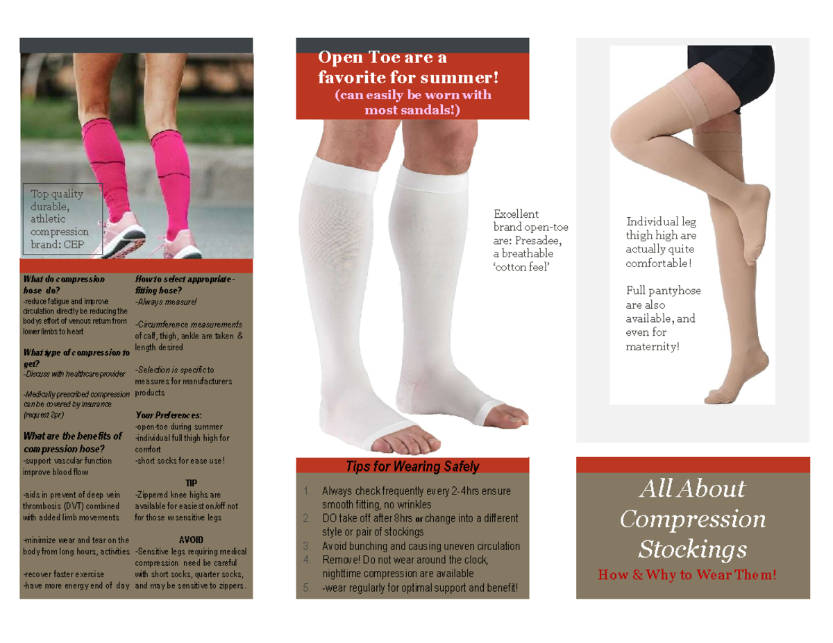 NUR382 Final-Health Promotion Brochure - What do compression hose do ...
