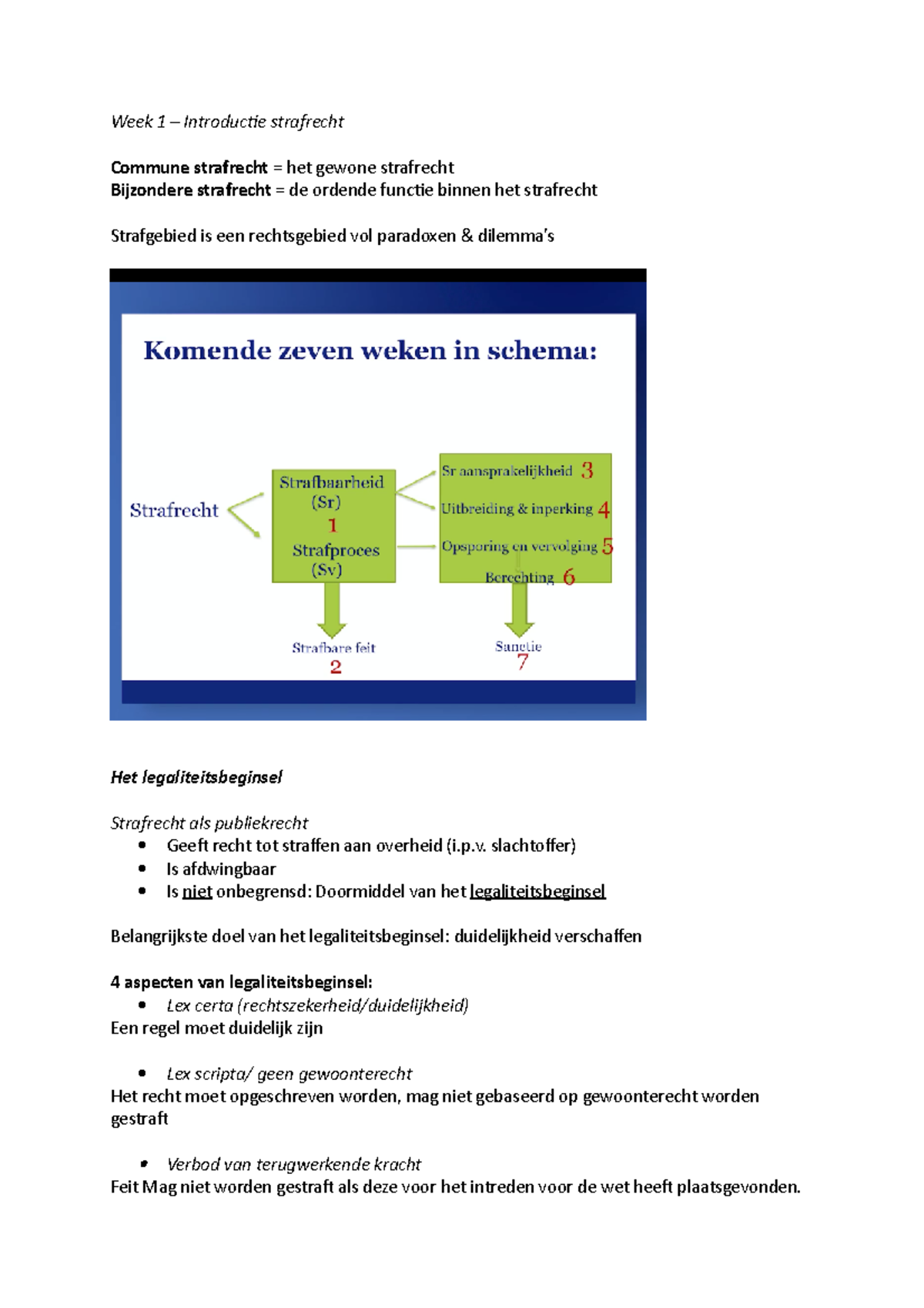 HC's Strafrecht Hele Vak - Inleiding Strafrecht - Studeersnel