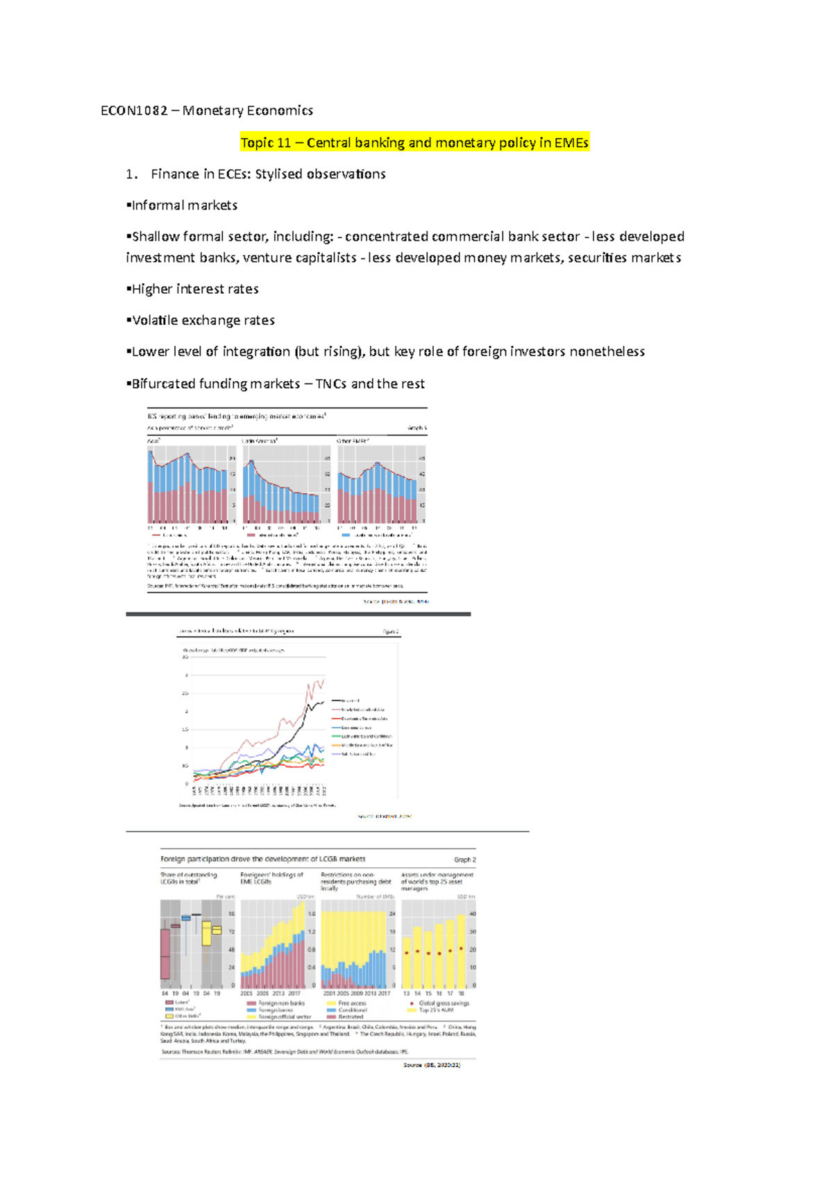 Monetary economics topic 11 econ1082 gre studocu