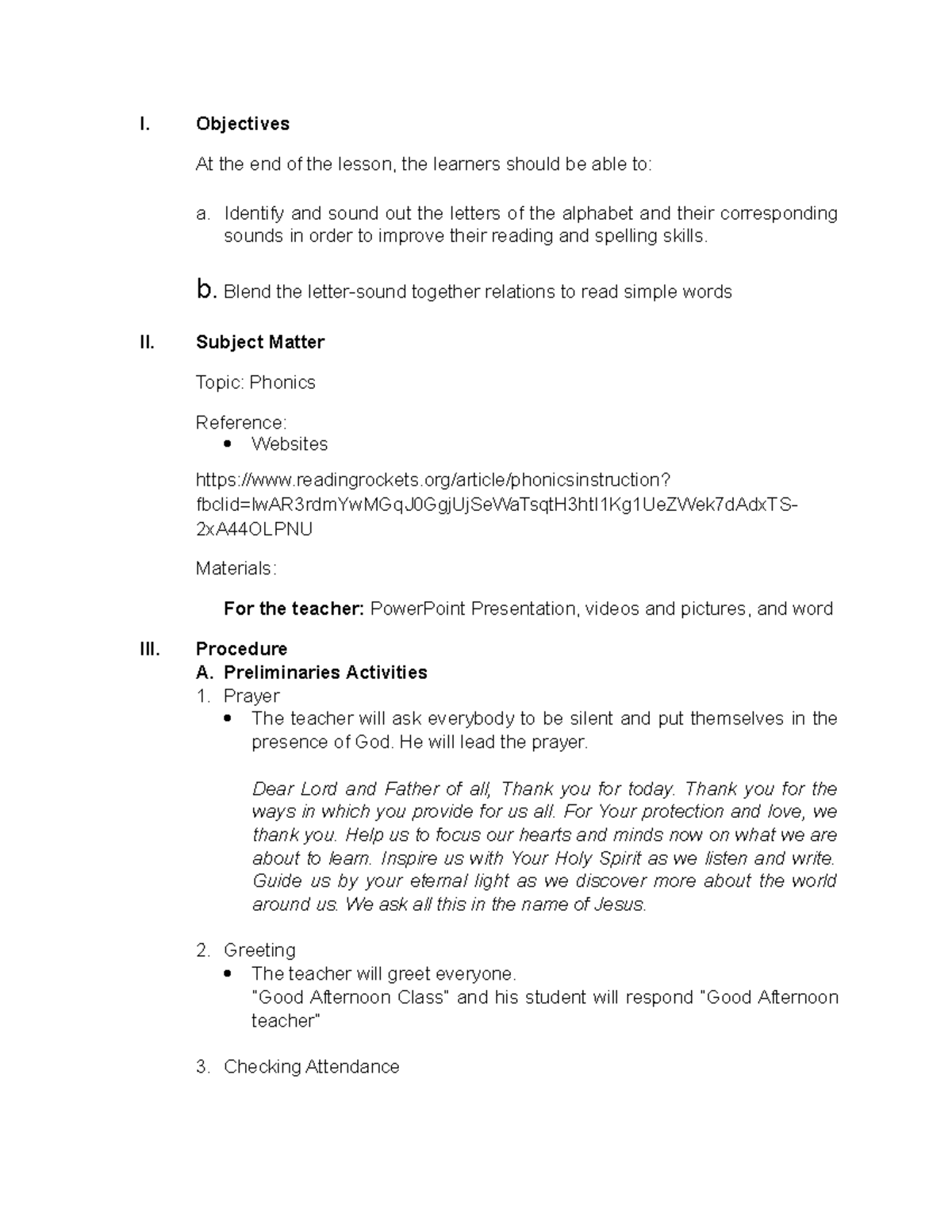 lesson-plan-phonics-i-objectives-at-the-end-of-the-lesson-the