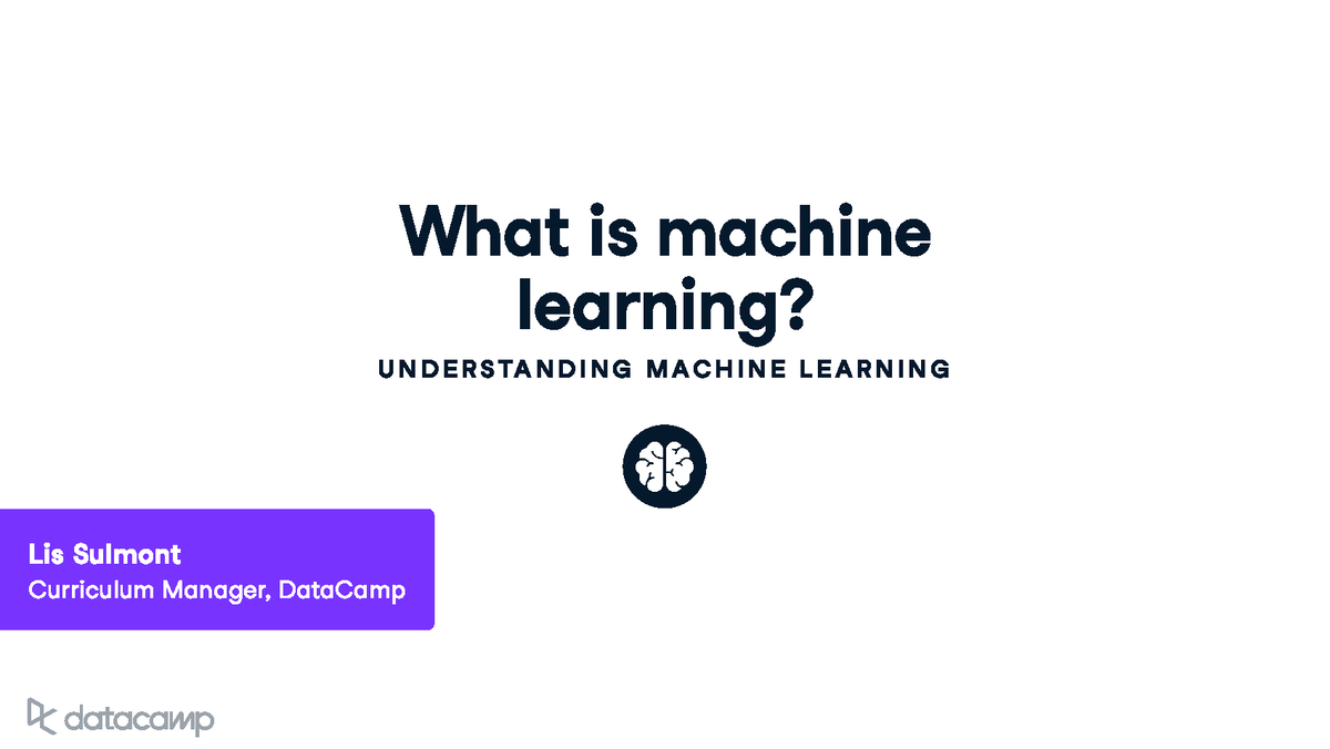 Chapter 1 - Machine Learning With Python - What Is Machine Learning? U ...