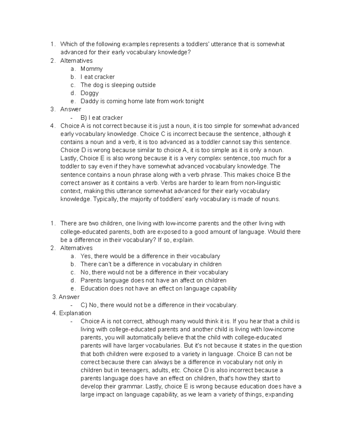 Notes from class - Which of the following examples represents a ...