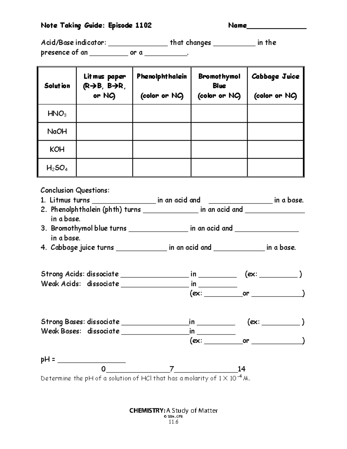 Note ep 1002 chemistry y mama - Note Taking Guide: Episode 1102 Name ...