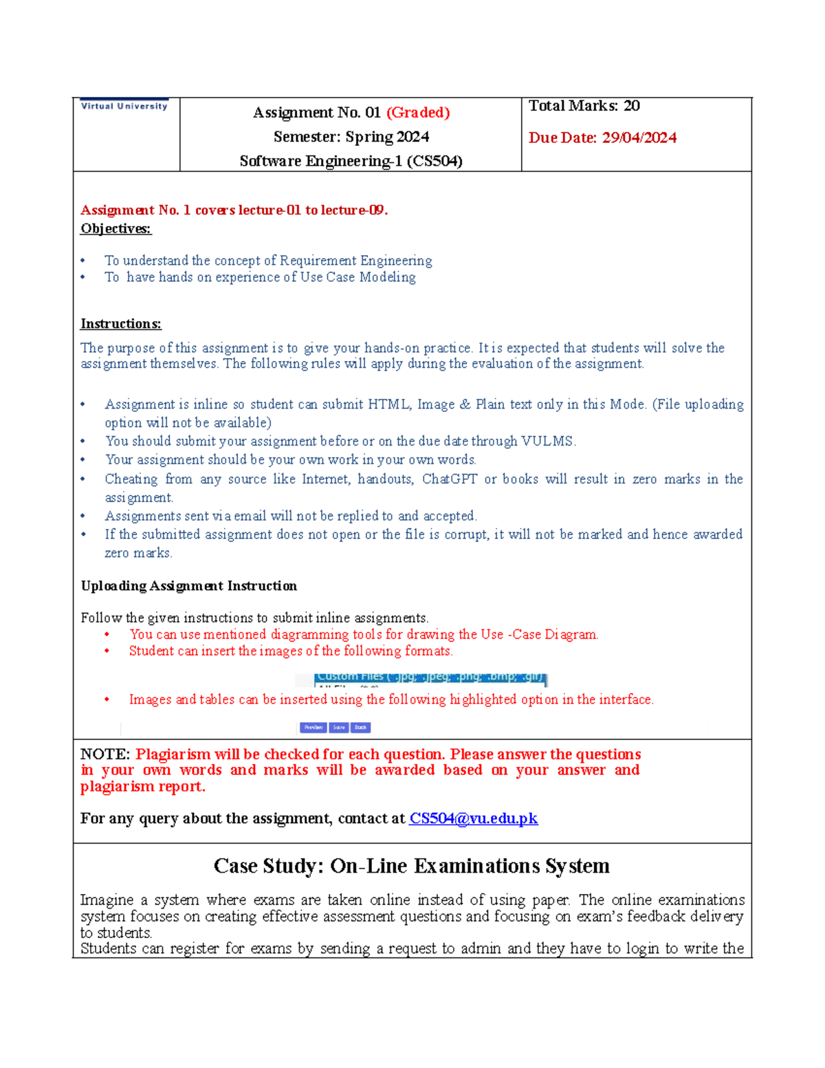 Software assin 1 - it is solution of 1st essigenment - Assignment No ...
