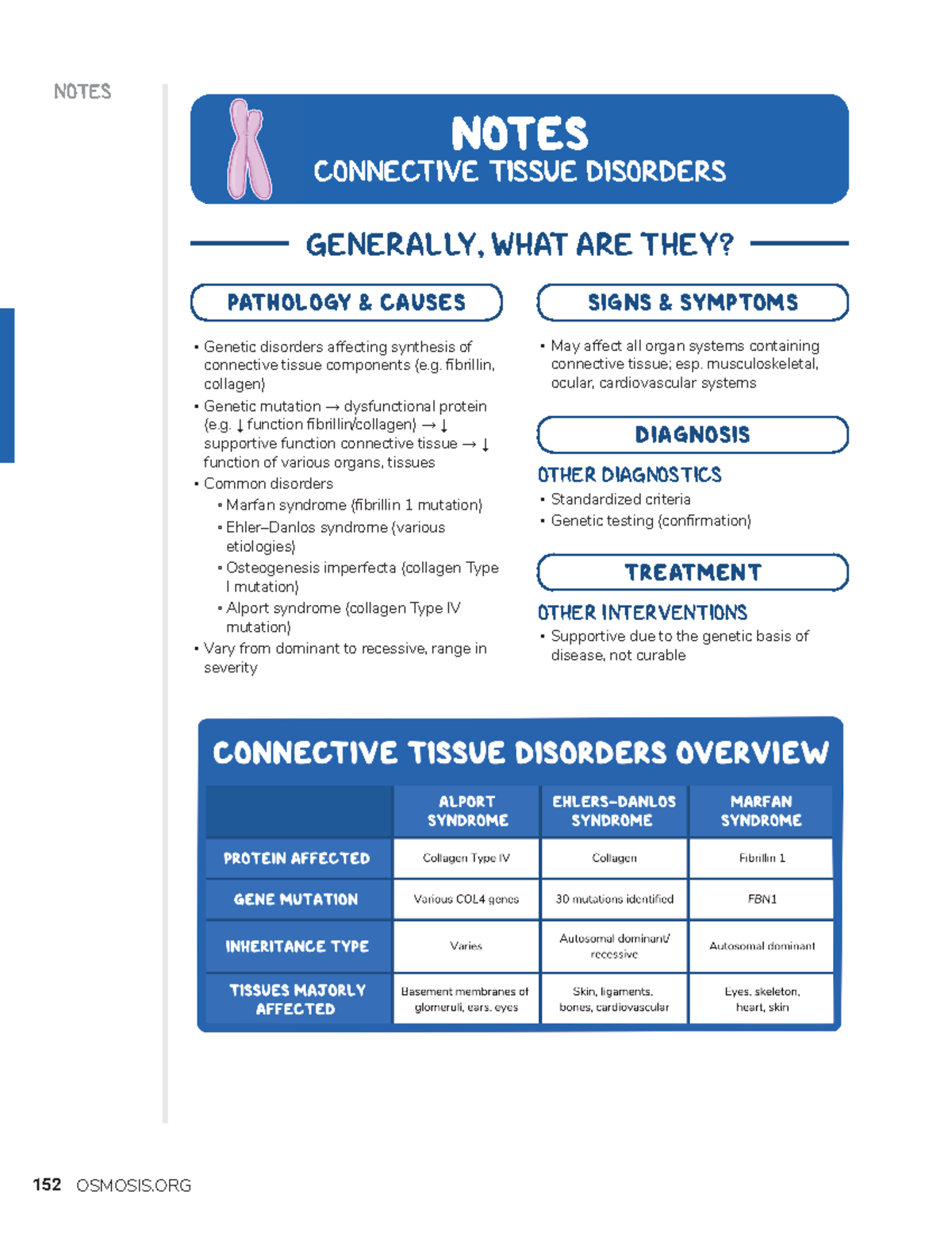 Connective tissue disorders - NOTES GENERALLY, WHAT ARE THEY? NOTES ...