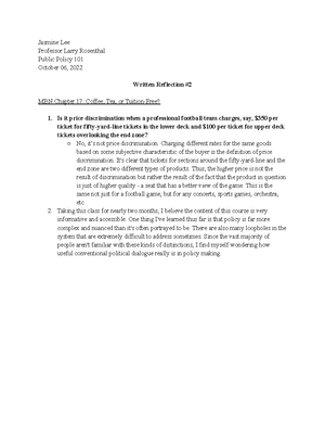 Public Policy 101 Midterm Study Guide - Congestion pricing of roadways ...