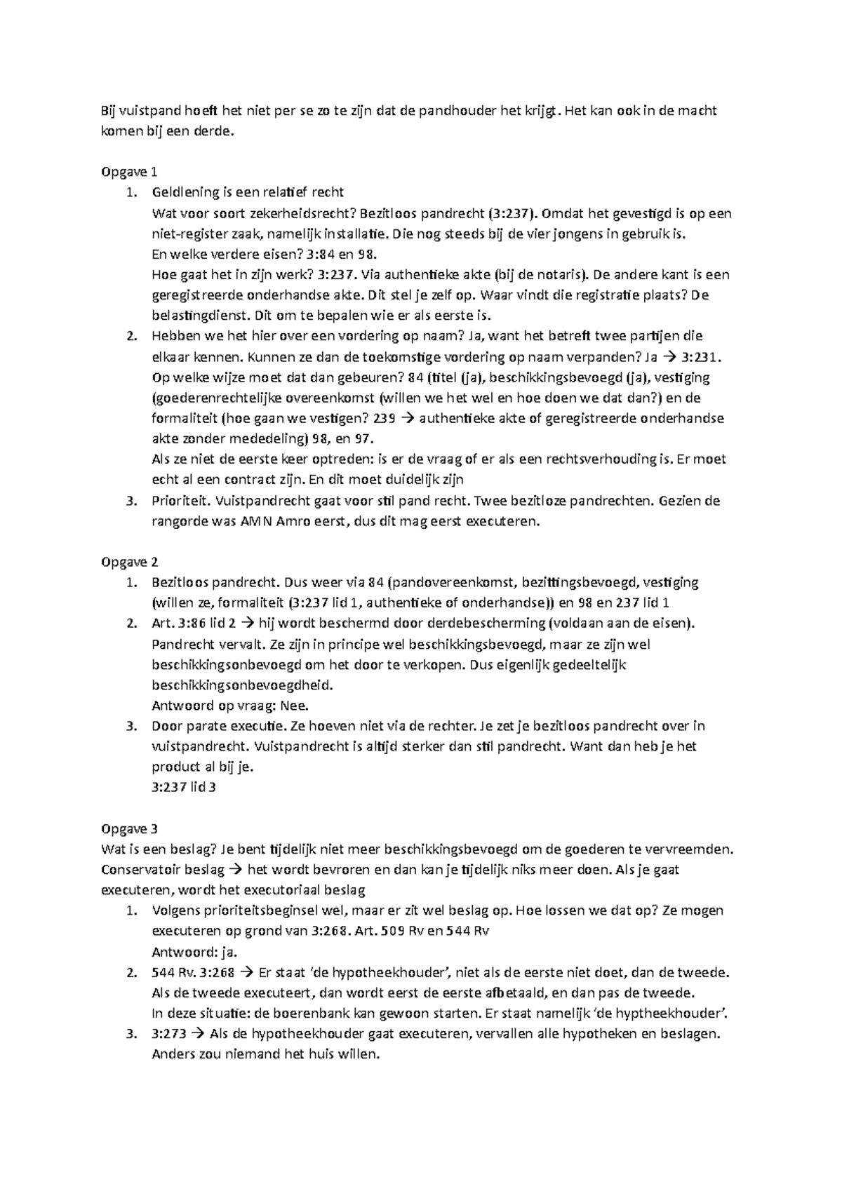 Huiswerk Week 5 Eigen Antwoorden Bij Vuistpand Hoeft Het Niet Per Se