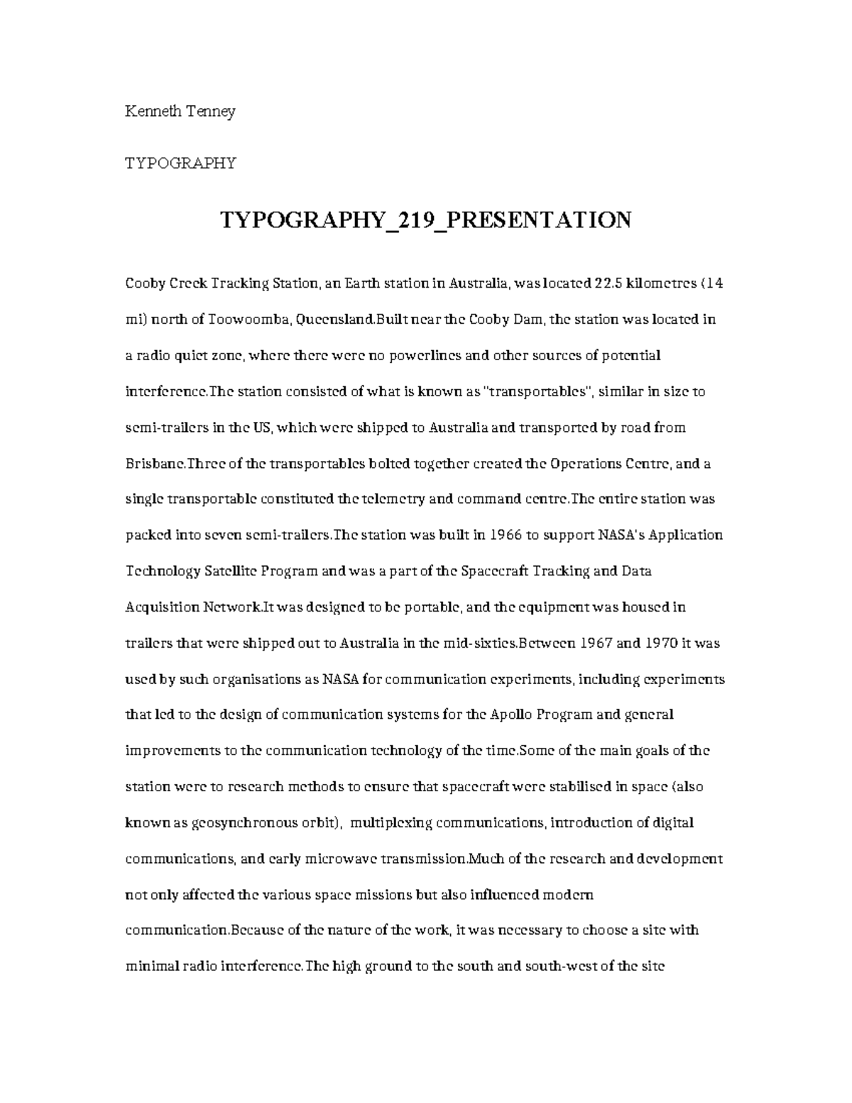 Typography 219 Presentation - Kenneth Tenney TYPOGRAPHY TYPOGRAPHY_219 ...