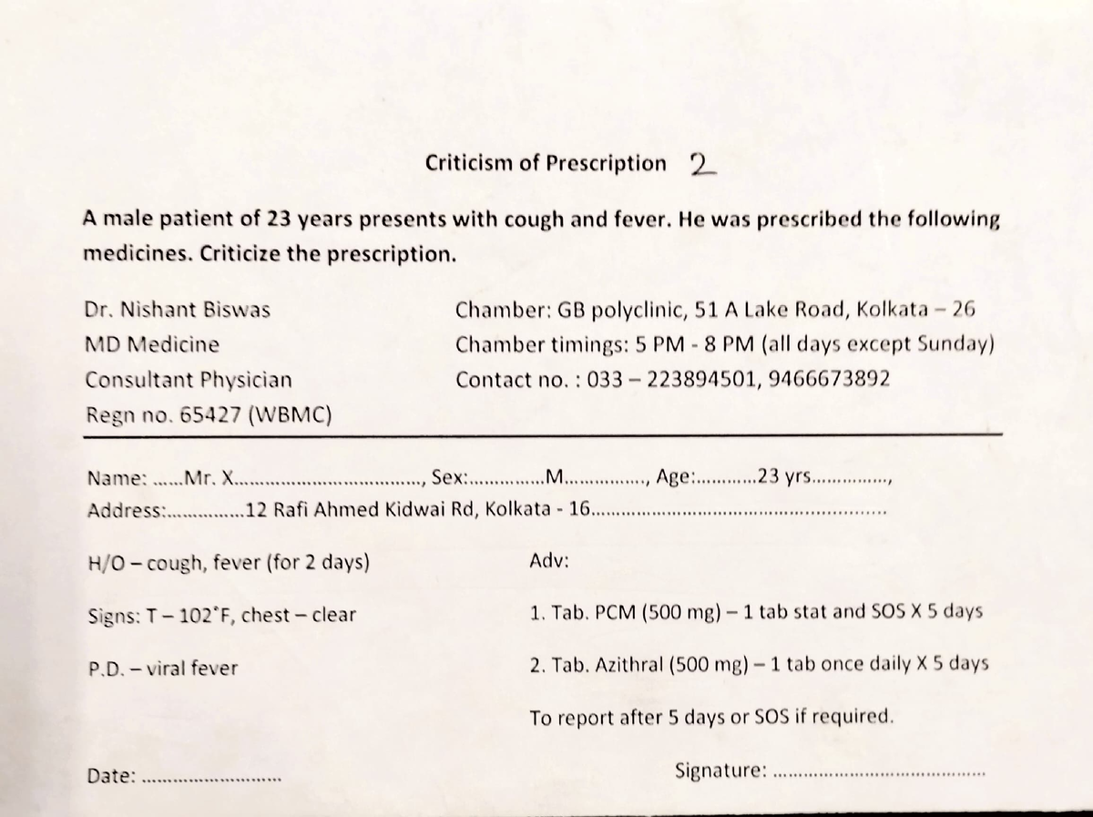 Adobe Scan 23-Sep-2023 - A Male Patient Of 23 Years Presents With Cough ...