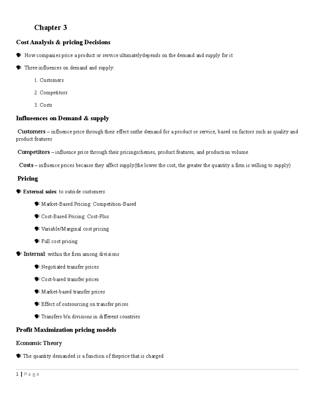 Chapter 3 of Cost - use - Chapter 3 Cost Analysis & pricing Decisions ...