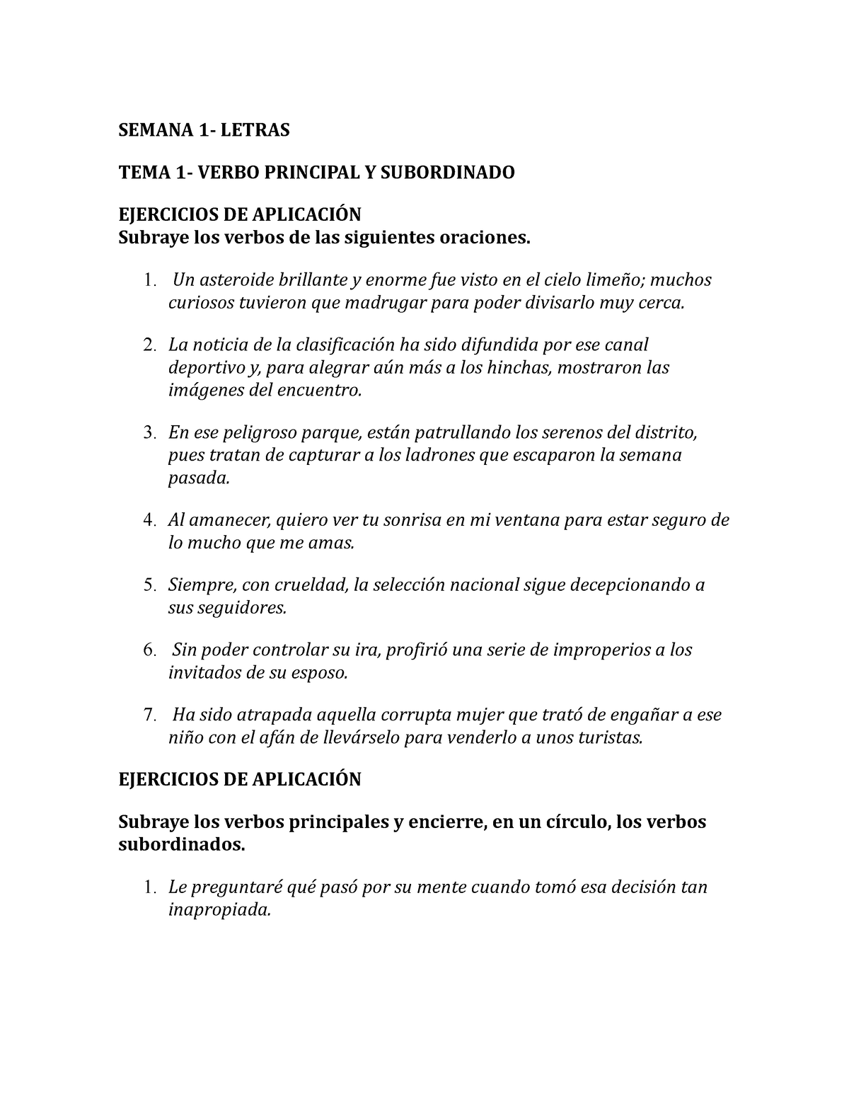 Semana 1- Material De A.I Tema 1 Letras - SEMANA 1- LETRAS TEMA 1 ...