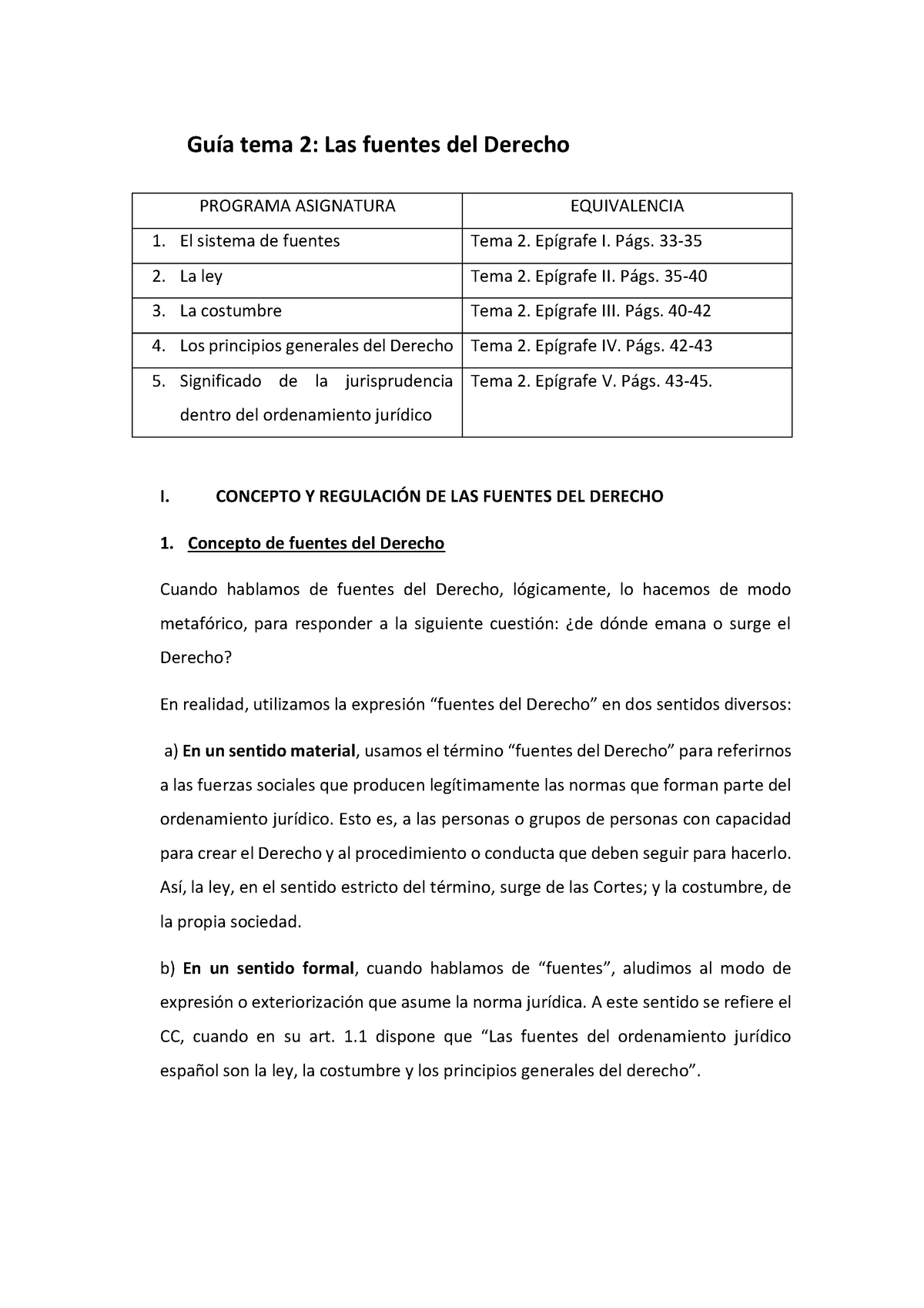 GUÍA TEMA 2, Introducción Al Derecho Civil Y De La Persona ...