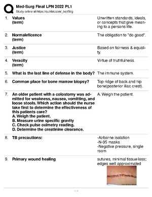 Me Surg 9 - Med Surg - Quiz: Med-Surg Final Study Online At Quizlet ...