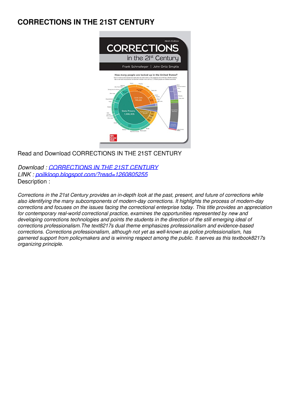 contemporary corrections a critical thinking approach