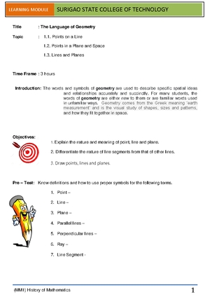 Plane Solid Geometry lm2 - (MM4) Plane and Solid Geometry Title : 2 ...