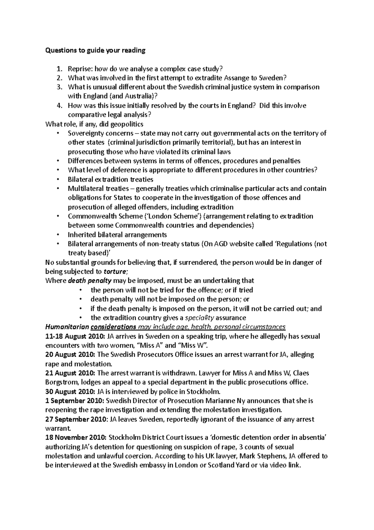 Law in the Global Context Term 2 2023 Class 11 Lecture Notes ...