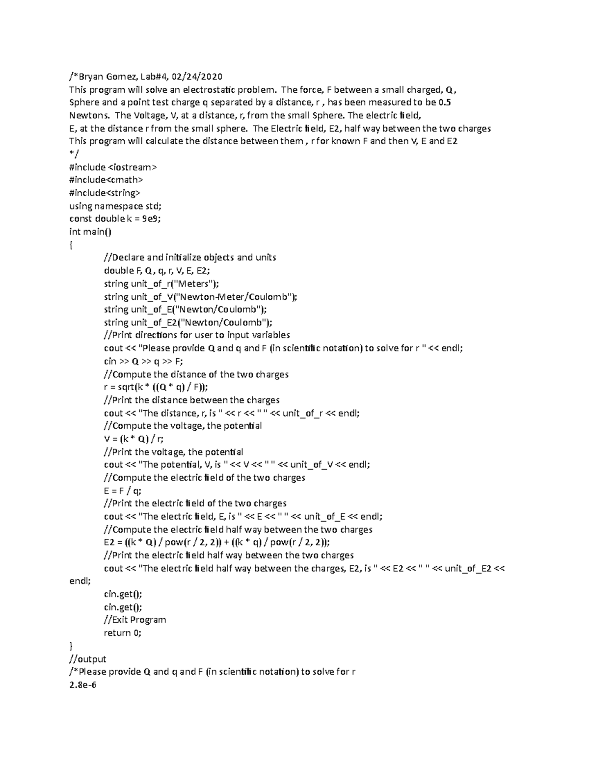 CSC 270 Labs 412 Lab projects from 4 to 12 done in C++ with hand